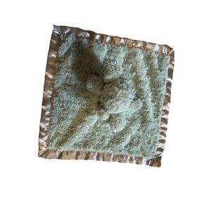 Cloud Island Elephant Baby Security Blanket Lovey Sage Green Satin CL202111TN